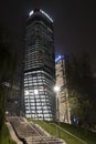 Milan: modern building near Citylife at evening