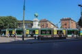 Milan modern electric tram
