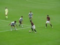 Milan players in action Royalty Free Stock Photo