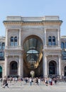 Galleria Vittorio Emanuele Entrance Milan Royalty Free Stock Photo