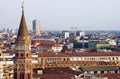 Milan skyline Royalty Free Stock Photo