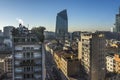 Milan skyline with modern skyscrapers in Porto Nuovo business district, Italy Royalty Free Stock Photo