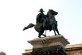 Milan Statue of Garibaldi in milan italy Royalty Free Stock Photo