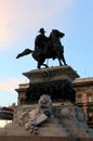 Milan Statue of Garibaldi in milan italy