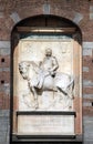 Milan - Statue of Umberto I at Sforza Castle Royalty Free Stock Photo