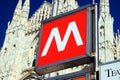 Milan Subway Royalty Free Stock Photo