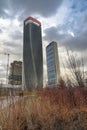 Milan, the three modern towers at Citylife