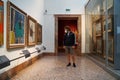 Milan - 6/17/2020 : visiting art museum Pinacoteca Brera