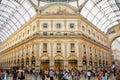 Milan Vittorio Emanuele galera with people Royalty Free Stock Photo