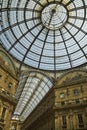 Milan - Vittorio Emanuele Gallery Royalty Free Stock Photo