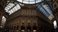 Milan Vittorio Emanuele gallery famous turistico place Royalty Free Stock Photo
