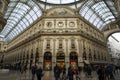Milan, Vittorio Emanuele gallery interior view Royalty Free Stock Photo