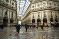 Milan, Vittorio Emanuele gallery interior view Royalty Free Stock Photo