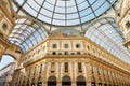 Milan, Vittorio Emanuele gallery interior view Royalty Free Stock Photo