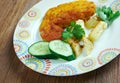 Milanesa de Pollo Royalty Free Stock Photo