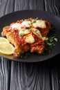 Milanesa a la napolitana - veal cutlet with mozzarella cheese an