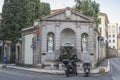 Milano city centre street view Royalty Free Stock Photo