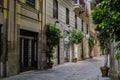 Milano city centre street view Royalty Free Stock Photo