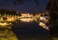 Milano darsena canal water at night