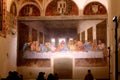 Milan, Italy - November 24, 2017 The Last Supper by Leonardo da Vinci in the refectory of the  Convent of Santa Maria delle Grazie Royalty Free Stock Photo