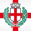 Milano, Italian city, official coat of arms, Lombardy, Italy