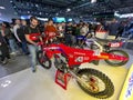 Milano, Italy - 2023 11 23: Eicma Milano Bike Expo Tim Gajser Crf Honda MXGP Royalty Free Stock Photo