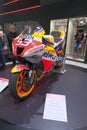 Milano, Italy - 2021 11 27: Eicma Milano Bike Expo Honda Hrc MotoGp Marc Marquez, High Quality photo Royalty Free Stock Photo