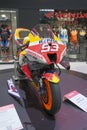 Milano, Italy - 2021 11 27: Eicma Milano Bike Expo Honda Hrc MotoGp Marc Marquez, High Quality photo Royalty Free Stock Photo