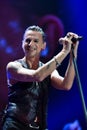 Depeche Mode Dave Gahan during the performance Royalty Free Stock Photo
