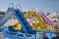 Colorful pedal boats