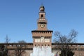 Milano,milan castello sforzesco torre del filarete