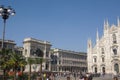 Milano Piazza del Duomo with palms