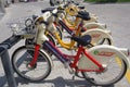 Milano`s public rental bikes