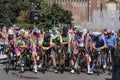 Milan 8 August 2020:  Milano Sanremo cycling race Royalty Free Stock Photo