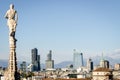 Milano, skyline with new skyscrapers Royalty Free Stock Photo