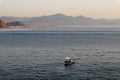 Milazzo - Barca al tramonto nella baia di Sant`Antonio