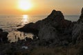 Milazzo - Scorcio della Piscina di Venere al tramonto