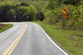 A 40-mile curve on a country road Royalty Free Stock Photo