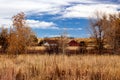 17 Mile Farm Park in Fall Red Barn