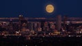 Mile High City of Denver by night Royalty Free Stock Photo