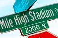 Mile High Stadium Sign