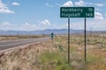 Mile 66 on old Route 66 in Arizona Royalty Free Stock Photo