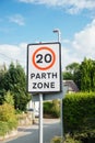 20 Mile per Hour Zone Royalty Free Stock Photo