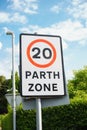 20 Mile per Hour Zone Royalty Free Stock Photo