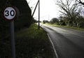 30 Mile Speed Limit in English Village on country road