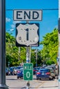 Mile Zero in Key West, Florida, USA