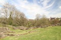 Milecastle 48 on Hadrian`s Wall trail, gilsland, UK