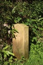 Milepost celebrating bicentenary Lancaster canal