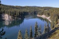 Miles canyon, in the Yukon river near Whitehorse Royalty Free Stock Photo