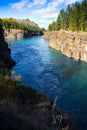 Miles Canyon, Yukon River, Whitehorse, Yukon Territories, Canada Royalty Free Stock Photo